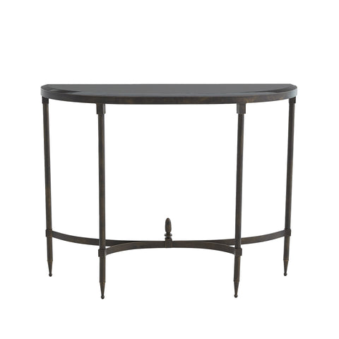 Timeless Minimalist Modern Semi-Circle Fluted Entryway Console