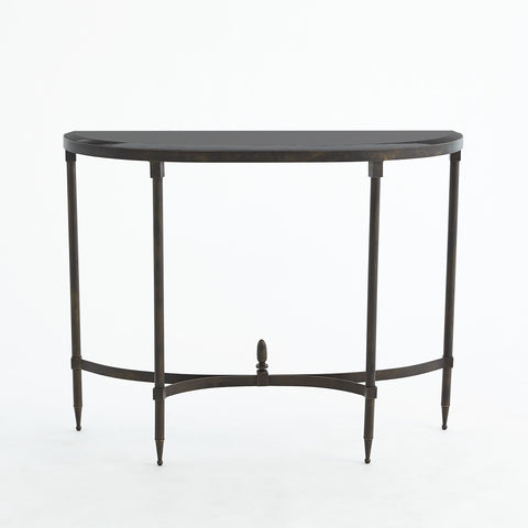 Timeless Minimalist Modern Semi-Circle Fluted Entryway Console