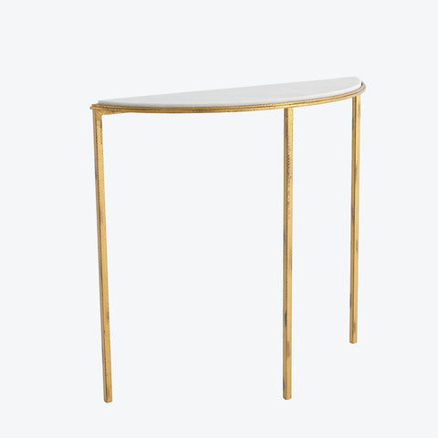 Global Views Timeless Minimalist Contemporary Semi-Circle Console