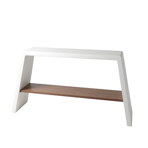 Global Views Eddy Timeless Minimalist Curved Entryway Console - 60 W
