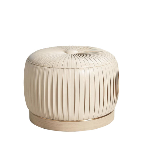 Space Saving Modern Upholstered Pouf Ottoman