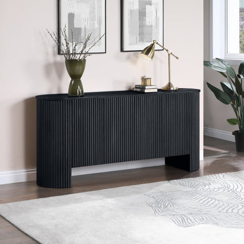 Contemporary Inset Handle Sideboard Cabinet