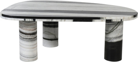 Meridian Furniture Inc. Messina Modern Drum Freeform Coffee Table - 36 W
