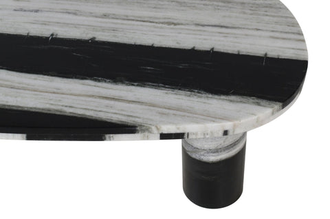 Meridian Furniture Inc. Messina Modern Drum Freeform Coffee Table - 36 W