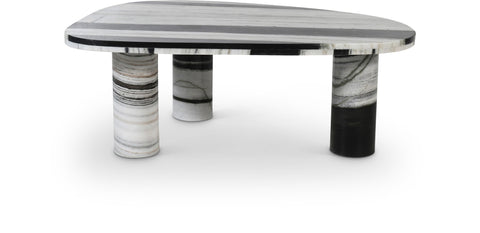 Meridian Furniture Inc. Messina Modern Drum Freeform Coffee Table - 36 W