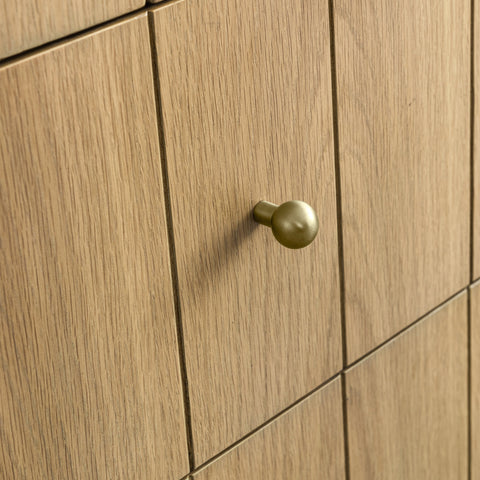 Hudson Contemporary Oak Floor Mount Bathroom Vanity