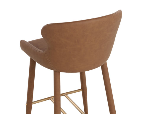 Timeless Minimalist Modern Barrel Upholstered Bar Stool