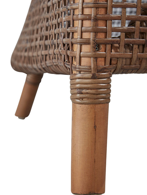 Timeless Minimalist Bohemian Barrel Armchair with Removable Cushions