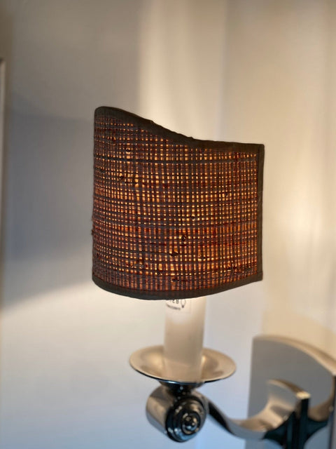 4.5" Raffia Tiara Shield Shade