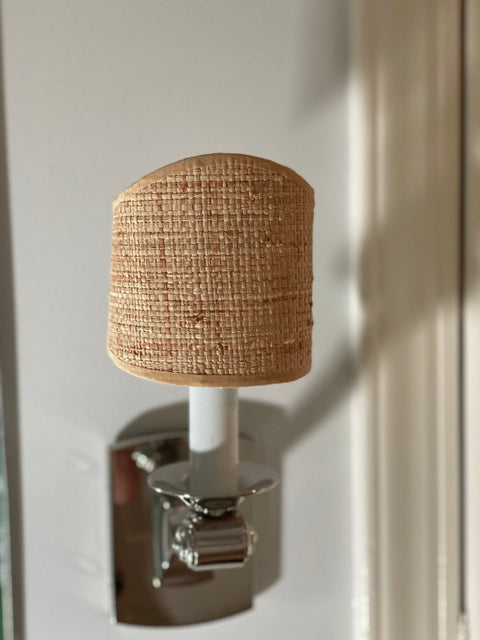 4.5" Raffia Tiara Shield Shade