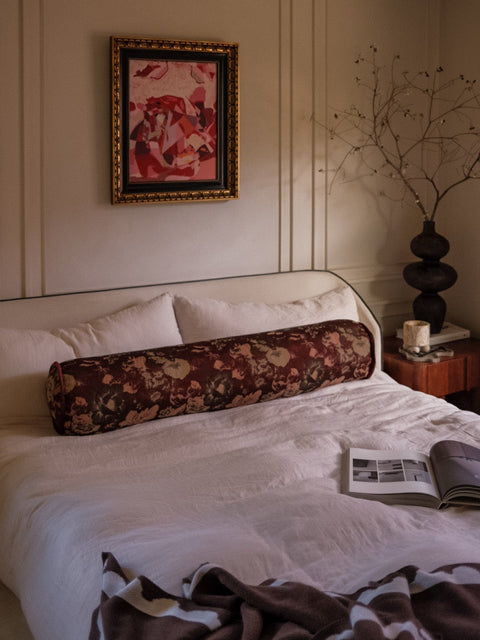 Powered by People Artful Traditionalist Vintage Bolster Cylinder Throw Pillow - 8 x 24 - 9 x 36 - 9 x 48