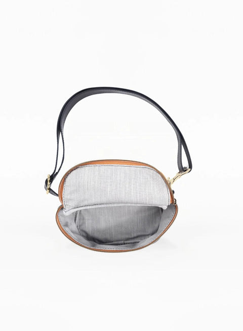 Handmade Leather Hip Bag with Detachable Crossbody Strap