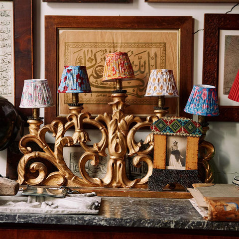 Ella Bohemian Handcrafted Pleated Lamp Shade