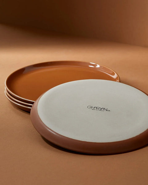 Powered by People Everyday Mediterranean Handmade Glazed Plate Set - Set of 4