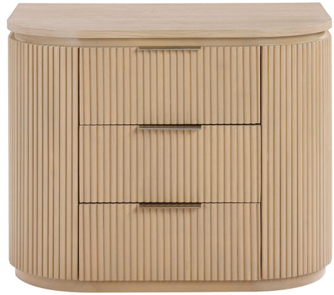 Astrid Solid Wood And Oak Veneer Nightstand