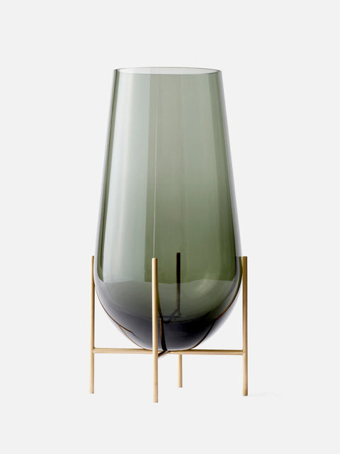Decorating Essentials Minimalist Brushed Glass Table Vase