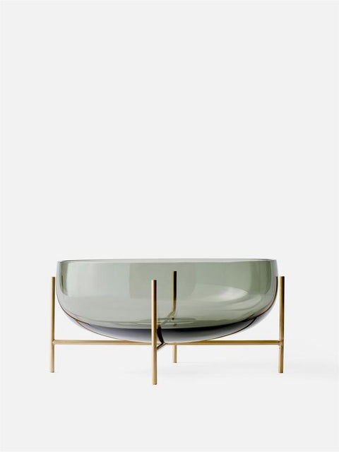 Decorating Essentials Minimalist Brushed Glass Decorative Bowl