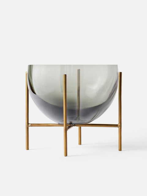 Decorating Essentials Minimalist Brushed Glass Decorative Bowl