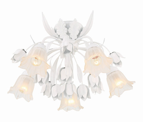 Southport Vintage Handcrafted Candelabra Semi Flush Mount Ceiling Light