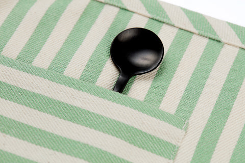 Waist Adjustable Stripe Apron with Deep Pockets