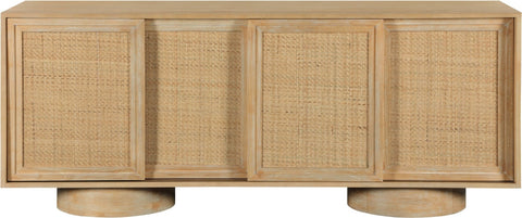 Contemporary Organic Rattan Sideboard Cabinet