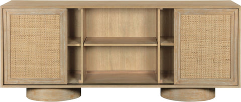 Contemporary Organic Rattan Sideboard Cabinet
