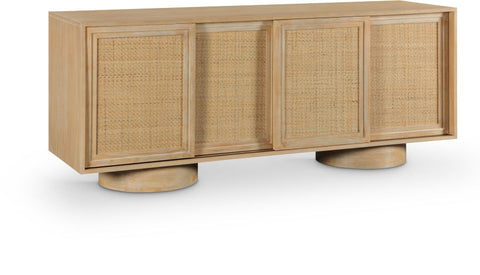 Contemporary Organic Rattan Sideboard Cabinet