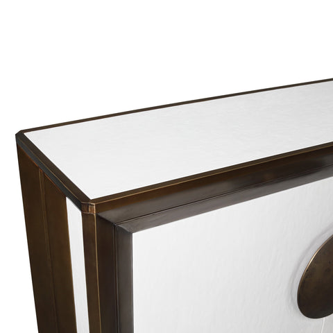 Global Views Framed Timeless Minimalist Contemporary Console