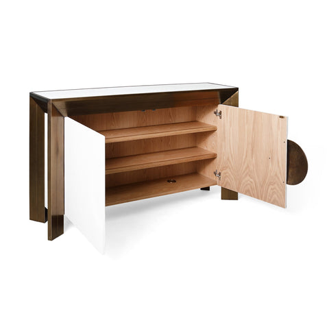 Global Views Framed Timeless Minimalist Contemporary Console