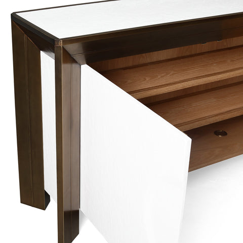 Global Views Framed Timeless Minimalist Contemporary Console