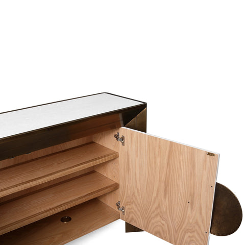 Global Views Framed Timeless Minimalist Contemporary Console