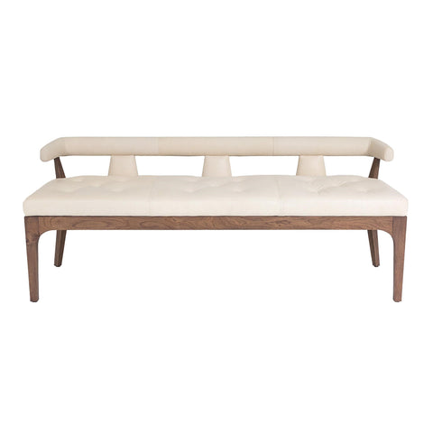 Outdoor Living & Garden Modern Upholstered Lounge Bench