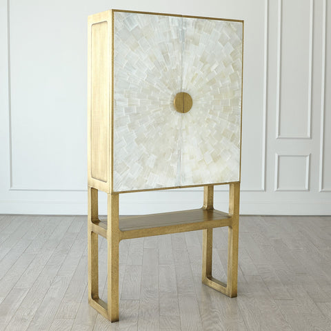 Gypsum Contemporary Quiet Luxury Bar Cabinet