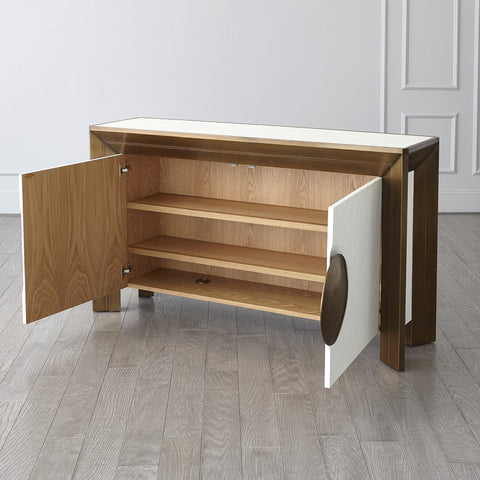 Global Views Framed Timeless Minimalist Contemporary Console