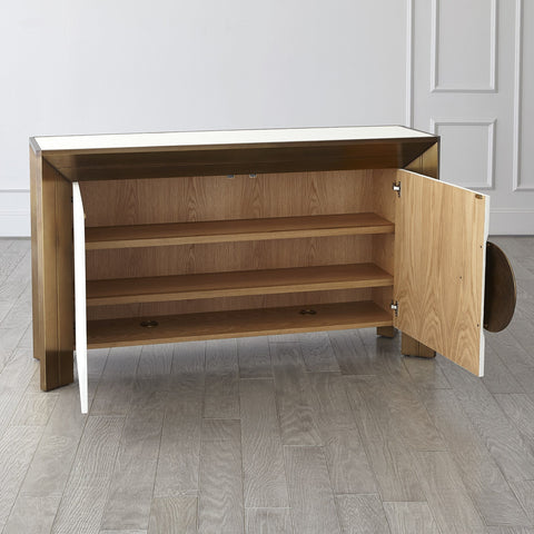 Global Views Framed Timeless Minimalist Contemporary Console