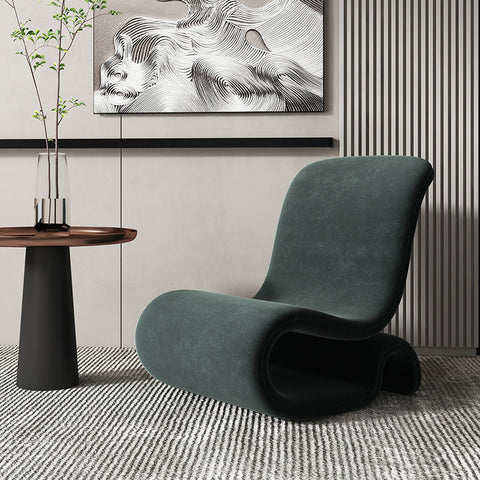 Timeless Minimalist Armless Club Cantilever Chair