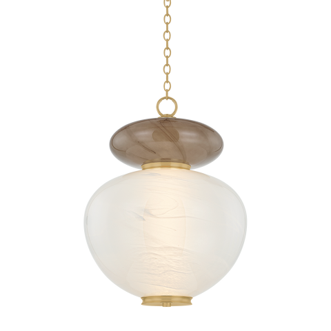 Syros Modern Pendant Light in Vintage Brass Ceiling Light