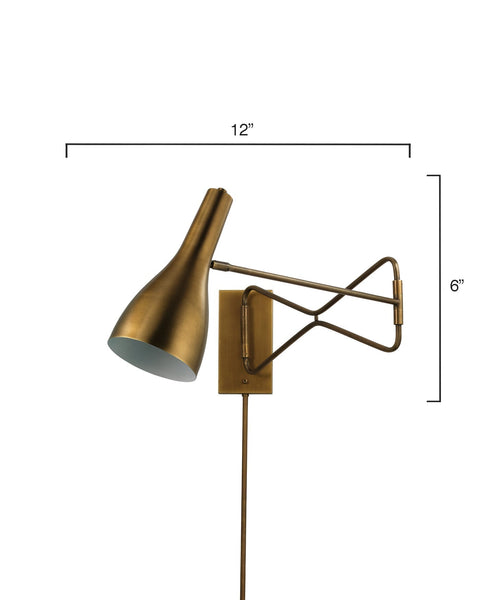 Lenz Ambient Mid Century Sconce with Adjustable Head