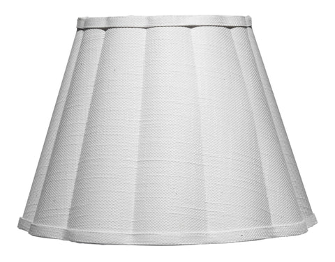 Accent Minimalist Sconce with Pleated Shade and Scallop Trim