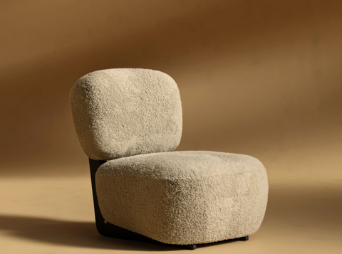 Toro Artful Traditionalist Modern Upholstered Slipper Lounge Chair