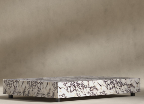 Rove Concepts Liza Timeless Minimalist Modern Marble Coffee Table