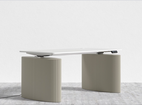 Rove Concepts Athena Timeless Minimalist Fluted Drum Table Accessory