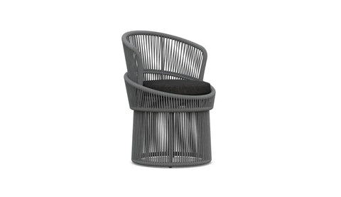 Outdoor Living & Garden Coastal Barrel Back Dining Side Chair