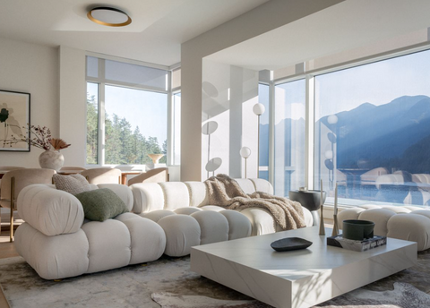 Belia Contemporary Modular Sectional with Armrests and Tufting