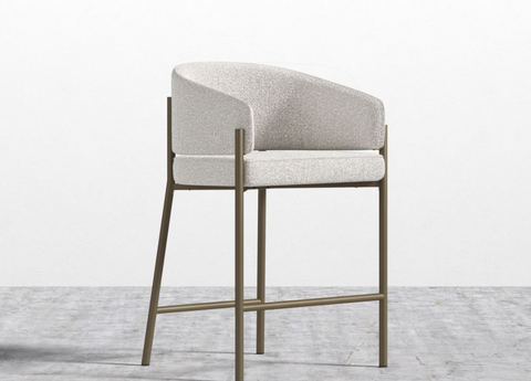 Solana Timeless Minimalist Modern Upholstered Counter Stool