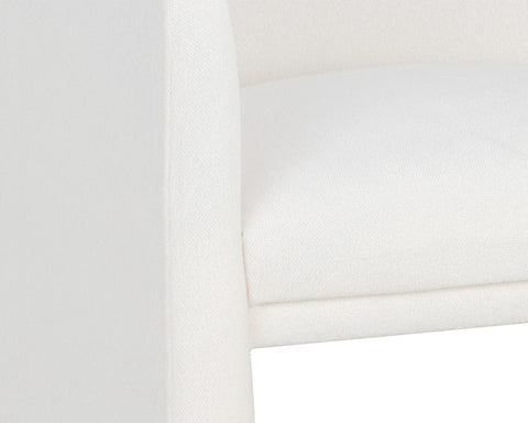 Timeless Minimalist Parsons Dining Armchair with Slope Arms