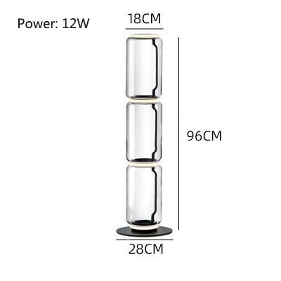 Ambient Node Modern Cylinder Column Floor Lamp