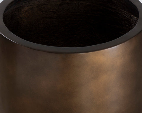 Decorating Essentials Contemporary Antique Round Planter