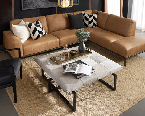 Brandi Modern Chaise Sectional Right Oriented Sofa