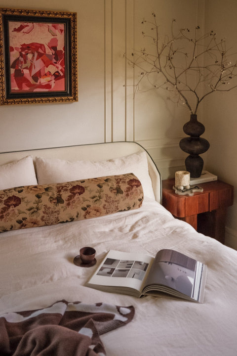 Powered by People Artful Traditionalist Vintage Bolster Cylinder Throw Pillow - 8 x 24 - 9 x 36 - 9 x 48